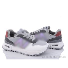 Фотография Кроссовки женские модные Весна/осень 179-6 grey (8 пар р.36-41) "Violeta" недорого оптом от прямого поставщика