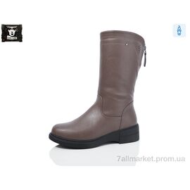Чоботи жіночі зручні Зима H475-49 (6 пар р.36-41) "Steel Land" недорого оптом від прямого постачальника
