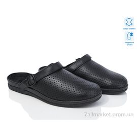 Шльопанці чоловічі пляжні Весна/осінь UNQ чорний (6 пар р.40-45) "Inblue" недорого оптом від прямого постачальника