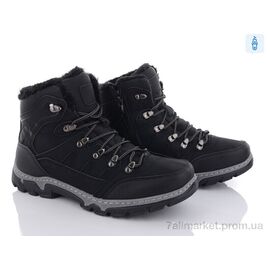 Фотография Ботинки мужские стильные зима MX2323 black (8 пар р.40-45) "Baolikang" недорого оптом от прямого поставщика