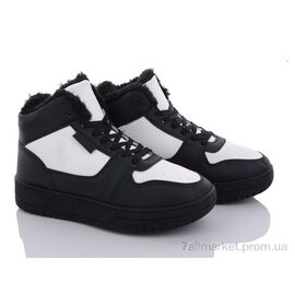 Фотография Ботинки женские стильные зима A151 black-white (8 пар р.36-41) "Baolikang" недорого оптом от прямого поставщика