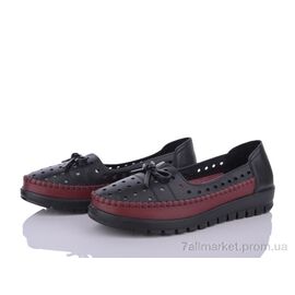 Фотография Туфли женские стильные Лето 5087 black (8 пар р.37-42) "Baolikang" недорого оптом от прямого поставщика