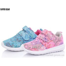 Фотография Кроссовки детские модные Весна/осень B661 mix (12 пар р.30-35) "Super Gear" недорого оптом от прямого поставщика
