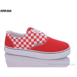 Кросівки жіночі модні Весна/осінь A111 red (12 пар р.35-40) "Super Gear" недорого оптом від прямого постачальника