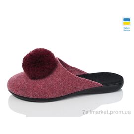 Фотография Тапки женские для дома Весна/осень N135 червоний (6 пар р.36-40) "Inblue" недорого оптом от прямого поставщика