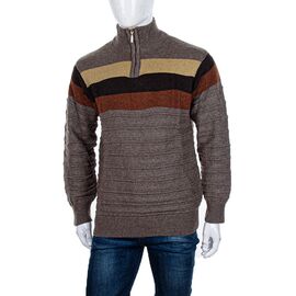 Фотография Свитер мужской 101 brown р.M-XL "Naser" недорого оптом от прямого поставщика