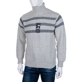 Фотография Свитер мужской 202 grey р.M-XL "Naser" недорого оптом от прямого поставщика