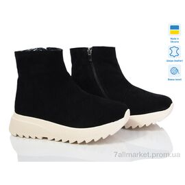 Черевики жіночі стильні Зима Paradize 5027-192 чорний зима (6 пар р.36-40) "Prime-Opt" недорого оптом від прямого постачальника