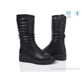 Чоботи жіночі зручні Зима 3864-H93A48-1 (6 пар р.36-41) "Мир" недорого оптом від прямого постачальника