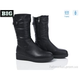 Чоботи жіночі зручні Зима 3864-H93A49-1 (6 пар р.36-41) "BIG" недорого оптом від прямого постачальника