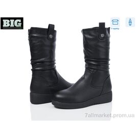 Чоботи жіночі зручні Зима 3864-H93A50-1 (6 пар р.36-41) "BIG" недорого оптом від прямого постачальника