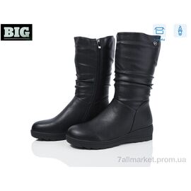 Чоботи жіночі зручні Зима 3864-H93A56-1 (6 пар р.36-41) "BIG" недорого оптом від прямого постачальника
