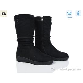 Чоботи жіночі зручні Зима 3865-93A05-2 (6 пар р.41-43) "BIG" недорого оптом від прямого постачальника