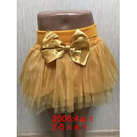 Фотография Юбка детская на девочку 2006 yellow р.2-5 "JEANS KIDS" недорого оптом от прямого поставщика
