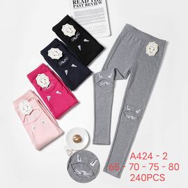 Лосини дитячі на дівчинку A424-2 mix р.65-80 "JEANS KIDS" недорого оптом від прямого постачальника