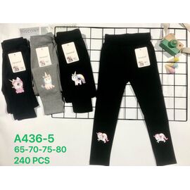 Лосини дитячі на дівчинку A436-5 mix р.65-80 "JEANS KIDS" недорого оптом від прямого постачальника