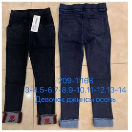 Джинси дитячі на дівчинку C209-1 mix р.3-14 "JEANS KIDS" недорого оптом від прямого постачальника