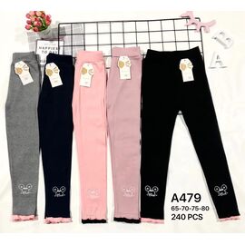 Лосини дитячі на дівчинку A479 mix р.65-80 "JEANS KIDS" недорого оптом від прямого постачальника