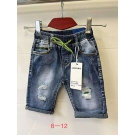 Дитячі шорти на дівчинку 2612 blue р.6-12 "JEANS KIDS" недорого оптом від прямого постачальника