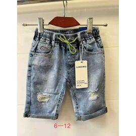 Дитячі шорти на дівчинку 2618 blue р.6-12 "JEANS KIDS" недорого оптом від прямого постачальника