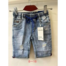 Дитячі шорти на дівчинку 2630 blue р.8-16 "JEANS KIDS" недорого оптом від прямого постачальника