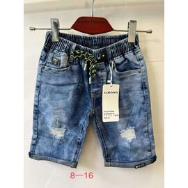 Дитячі шорти на дівчинку 2640 blue р.8-16 "JEANS KIDS" недорого оптом від прямого постачальника