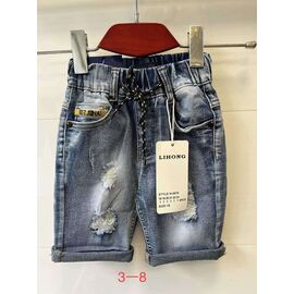 Дитячі шорти на дівчинку 2670 blue р.3-8 "JEANS KIDS" недорого оптом від прямого постачальника