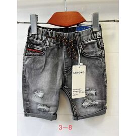 Дитячі шорти на дівчинку 2671 grey р.3-8 "JEANS KIDS" недорого оптом від прямого постачальника