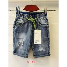 Фотография Шорты детские на девочку 2673 blue р.6-12 "JEANS KIDS" недорого оптом от прямого поставщика