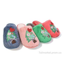 Фотография Тапки женские для дома зима WP914 mix (12 пар р.36-41) "Deshman" недорого оптом от прямого поставщика