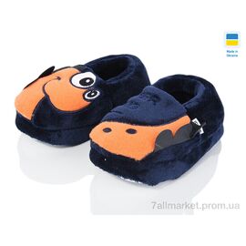 Фотография Тапки детские домашние Весна/осень т.з. 555-015 синій (5 пар р.24-33) "LiBang" недорого оптом от прямого поставщика
