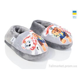 Фотография Тапки детские домашние Весна/осень т.з. 20-30-510 сірий (5 пар р.24-33) "LiBang" недорого оптом от прямого поставщика
