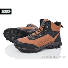 Черевики чоловічі стильні Зима 3873-A008-4 (8 пар р.41-46) "BIG" недорого оптом від прямого постачальника