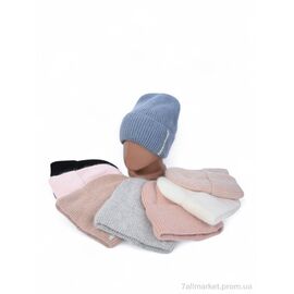 Фотография Женская шапка Зима SA6613 mix фліс (5 шт. р.сетка 54-58) "Red Hat" недорого оптом от прямого поставщика