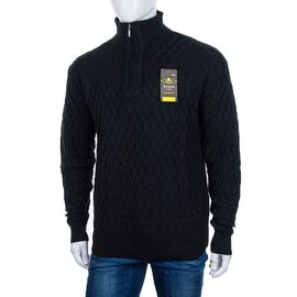 Фотография Свитер мужской 1525-5 black р.L-2XL "STREET" недорого оптом от прямого поставщика