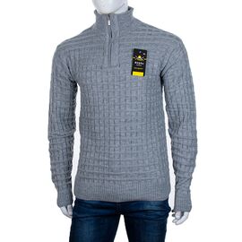 Фотография Свитер мужской 1525-13 grey р.L-2XL "STREET" недорого оптом от прямого поставщика