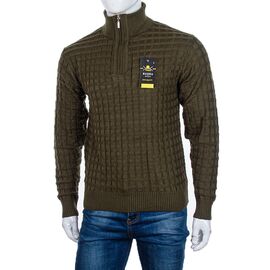 Фотография Свитер мужской 1525-14 khaki р.L-2XL "STREET" недорого оптом от прямого поставщика