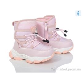 Дутики дитячі утеплені Зима F50921A (8 пар р.22-27) "Ok Shoes" недорого оптом від прямого постачальника