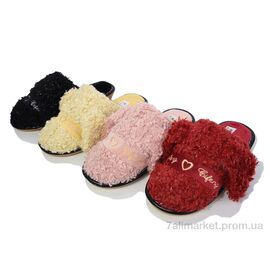Тапки жіночі для будинку Зима WF2241 mix (12 пар р.36-41) "M&L  Alex13" недорого оптом від прямого постачальника
