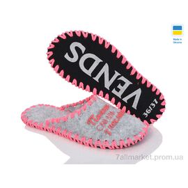 Фотография Тапки женские для дома Весна/осень 183W сірий (9 пар р.36-41) "Active" недорого оптом от прямого поставщика