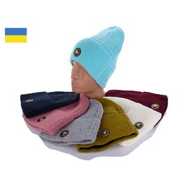 Фотография Шапка зимняя женская Шапка жіноча 04 фліс mix р.54-58 "Viola" недорого оптом от прямого поставщика