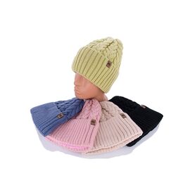 Фотография Шапка зимняя женская MW04 mix р.54-58 "Viola" недорого оптом от прямого поставщика