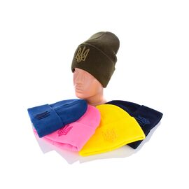 Шапка зимова жіноча HN03 тризуб mix р.54-58 "Viola" недорого оптом від прямого постачальника