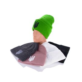 Шапка зимова жіноча HN04 тризуб mix р.54-58 "Viola" недорого оптом від прямого постачальника