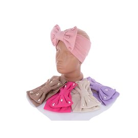 Фотография Повязка детская на девочку 004-1 тринитка mix р.50-52 "Viola" недорого оптом от прямого поставщика