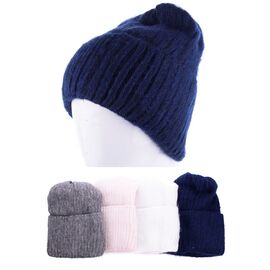 Шапка зимова жіноча 27 махра флис микс р.one size "Viola" недорого оптом від прямого постачальника