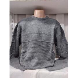 Фотография Свитер мужской 1476 grey р.2XL-4XL "RING" недорого оптом от прямого поставщика
