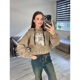 Батник жіночий теплий 300 beige р.42-48 "VLADISLAVA" недорого оптом від прямого постачальника