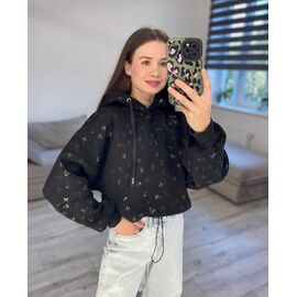 Батник жіночий теплий 300-3 black р.42-48 "VLADISLAVA" недорого оптом від прямого постачальника