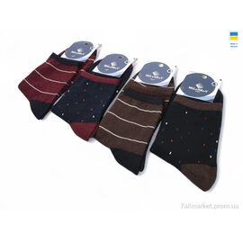 Шкарпетки для чоловіків Весна/осінь L129 mix (09468) (12 шт. р.сітка41-45) "Obuvok" недорого оптом від прямого постачальника